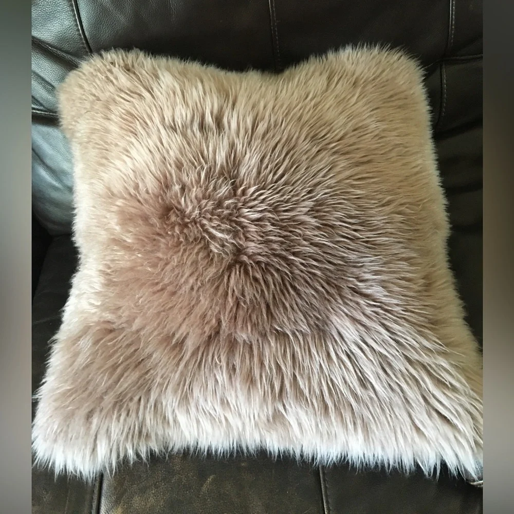 88. Sheepskin Decorative Pillow